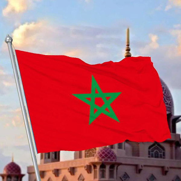Marocko flagga Banner - 90 X 150cm - Marockansk heminredning