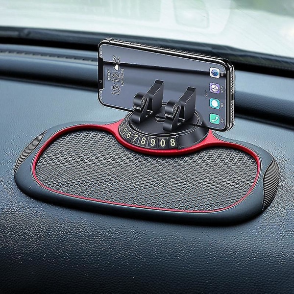 Multifunktionel skridsikker bilmåtte Autotelefonholder Skridsikker Sticky Anti Slide Dash-telefonmontering Silikone Dashboard Car Pad-måtte