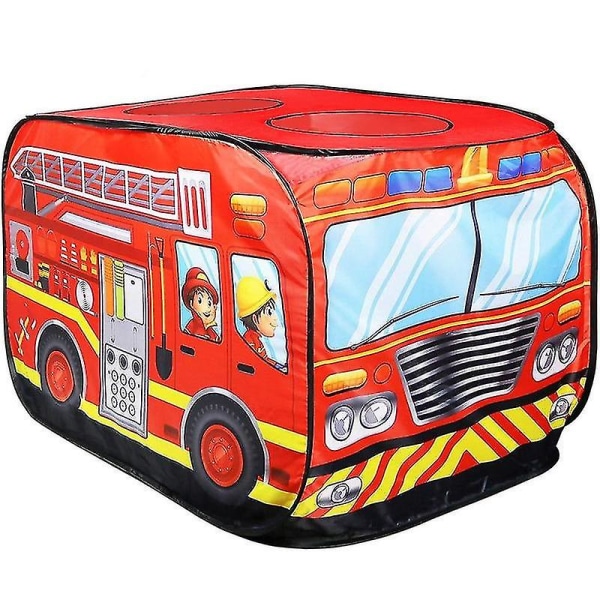Game House Pelaa teltta paloauto ja poliisibussi kokoontaitettava pop up lelu