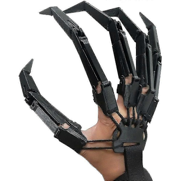 Ett par ledade fingrar, 3D-printade ledade fingerförlängningar med flexibla leder - Skelett Händer