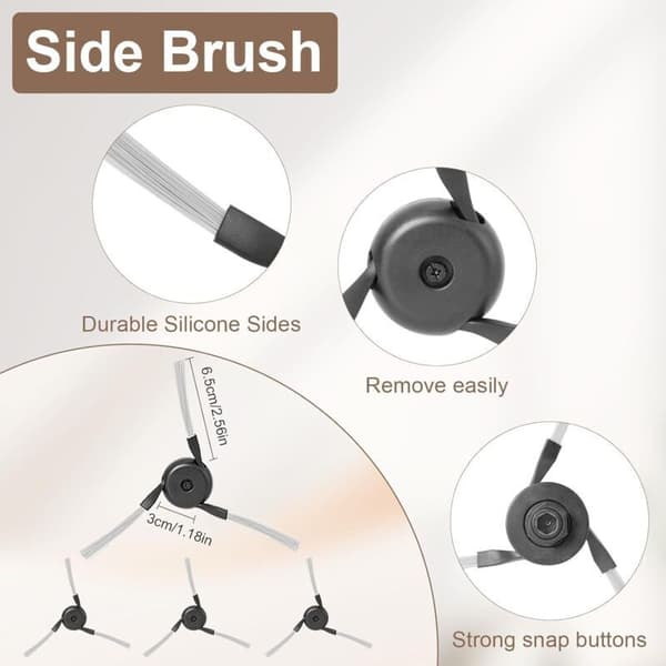 Tilbehørssett for Dreame D20 / D20 Pro Plus Robotstøvsuger (16 reservedeler)