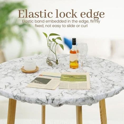 Rund elastisk duk, tilpasset elastisk bordtrekk, beskyttende trekk