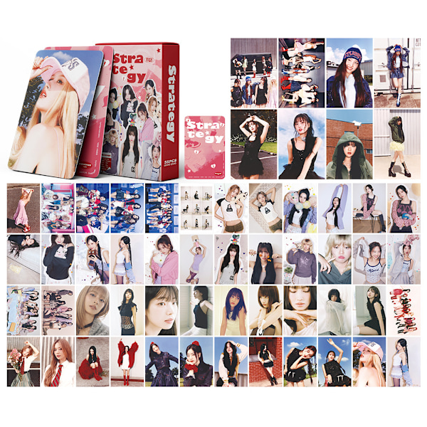 55 TWICE Fotokort STRATEGY Albumkort Park Ji Hyo, Lin Nayeon, Yu Jeongyeon KPOP Support