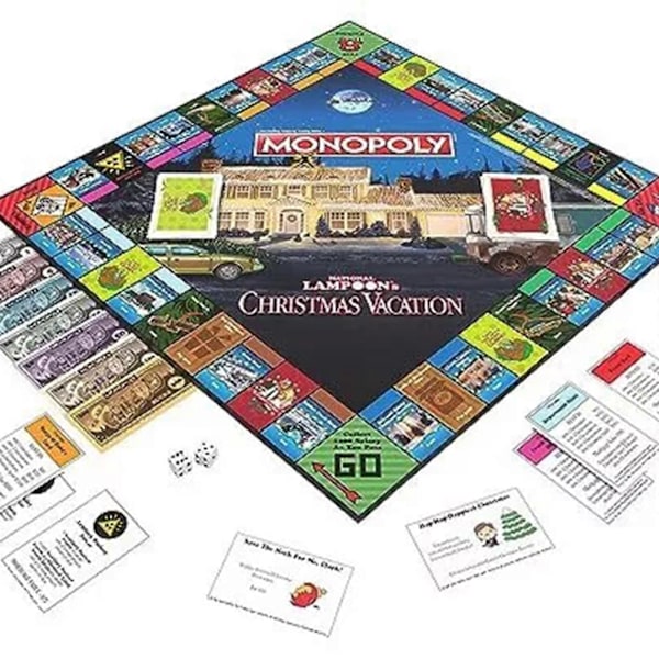 Monopoly National Lampoon Christmas Vacation Brettspill, 100% Helt Nytt