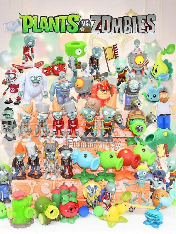 Plants Vs. Zombies Samlerobjekt Ærtekanon Legetøjsfigur Turkey 3 bullets