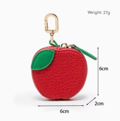 Fruktnøkkelring, Mini Søt Myntveske, Liten Matchende Tilbehørsveske Charm Style 1