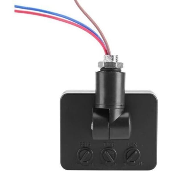 Fonepro Utomhus Infraröd PIR Rörelsesensor för Människokroppsdetektering, Väggmonterat Larmsystem, Svart, 110V-240V