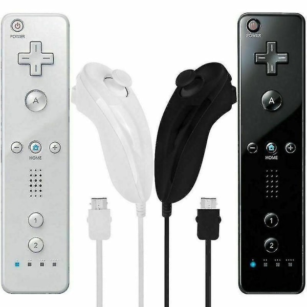 Indbygget Motion Plus Wireless Remote Gamepad Fjernbetjening Joystick Joypad