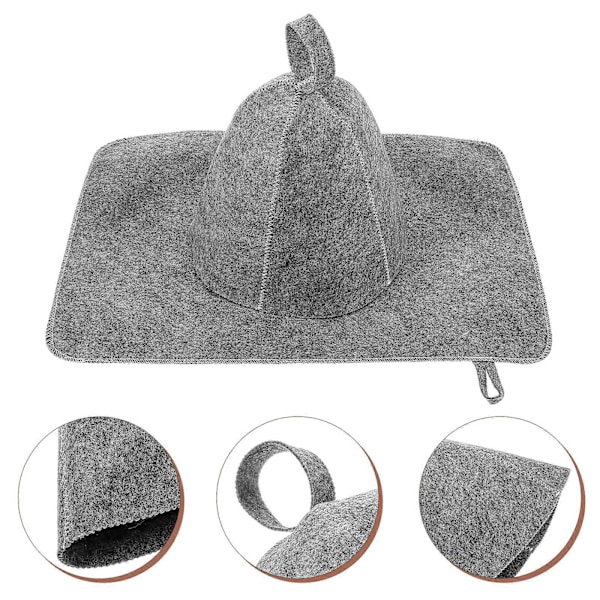 1 Sæt Vandabsorberende Saunahat Genanvendelig Saunahat Kit Saunahat Stilfuld Saunahat Pad Kit
