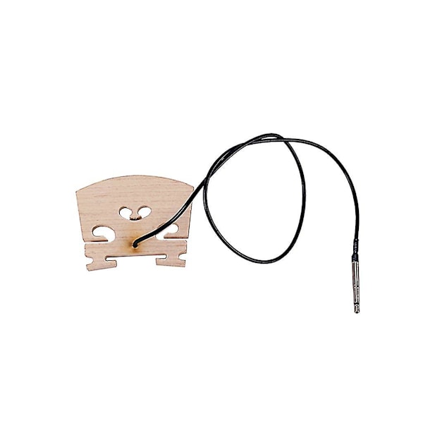 1 stk Violinbro med indbygget Piezo Pickup til 44 Full Size Elektrisk Violin Deleudskiftning