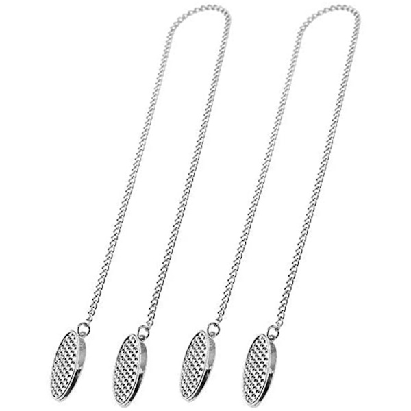 2 stk Serviettkjede Serviettholder Serviettklips Kjede Fleksibel Lanyard Halsbånd for Eldre A