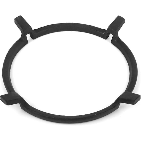 Universal Spisställ, Halksäker Wok-Pannställ Gjutna Trivet Stödring Kökstillbehör för Gasspisar Spishällar, Svart