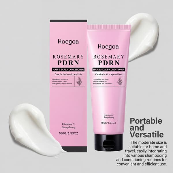 Rosmarin PDRN Hår- og Hodebunnskondisjon, 100g for Glatt, Sunt Hår