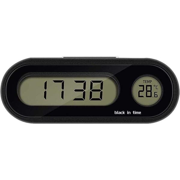 Bilur. Digitalt bilur med termometer. Mini instrumentbrætur (digitalt bilur med termometer)