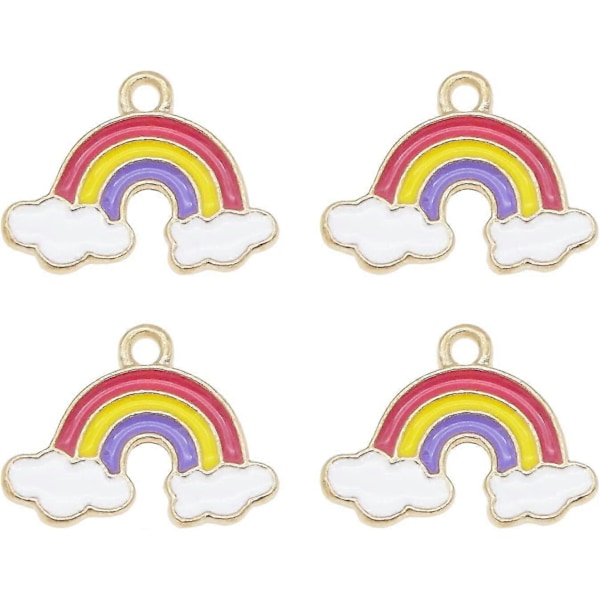 Crday Paketti (x20) Kultaselkäinen Monivärinen Emalli Metalli Rainbow Pilvi Rannekkeet Lahja