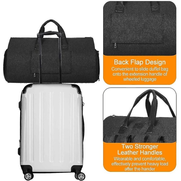 45 Suit Carrier Bag - Konvertibel klesveske for reise og oppbevaring