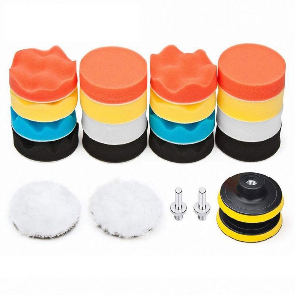 11pcs Car Polishing & Waxing Sponge Set Strong Decontamination Polishing Pad For Furniture Polishes Car Wax