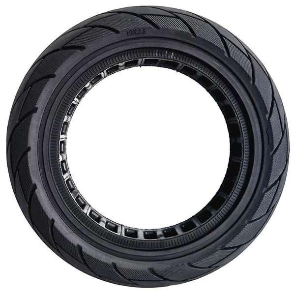 10X2.50-6.5 Hollow Solid Tire MAX G30 Electric Scooter 60/70-6.5 Honeycomb Solid Tire Black 1100G