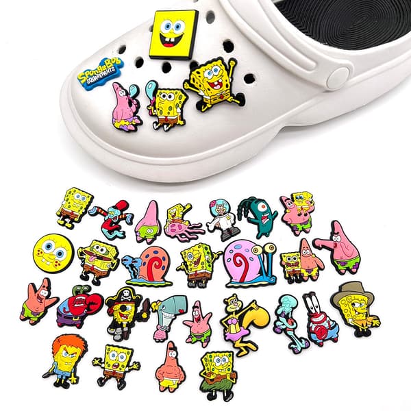 SpongeBob SquarePants-serien PVC myke sko blomstersko spenne hull sko dekorative spenne sko ornamenter