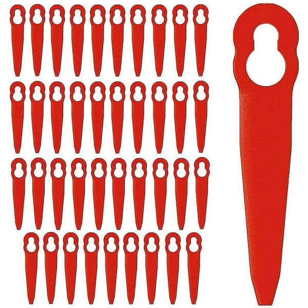 40pcs Replacement Plastic Blades Accessories For Polycut 2-2 45 Lawnmower Trimmer Grass Cutter