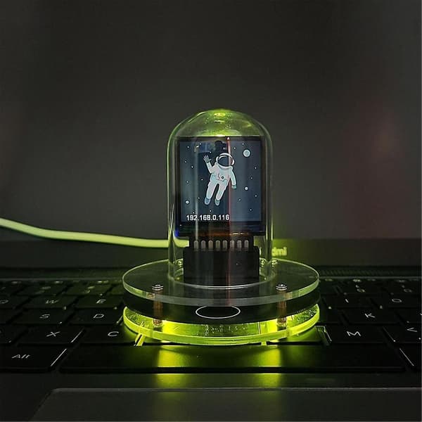 RGB Nixie Rør Ur Smart Wifi Netværk LED Lysende Ips Farveskærm DIY Analog Digital Rør Natlys