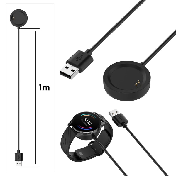Trådlös Smart Watch Charger Pad Dock 3,3ft/1m Laddkabel för Oneplus