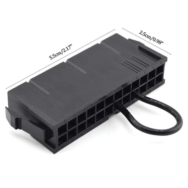 ATX Strømforsyning 24-pins Jumperbro Verktøy PSU Test Starter Strøm Tilbakestilling