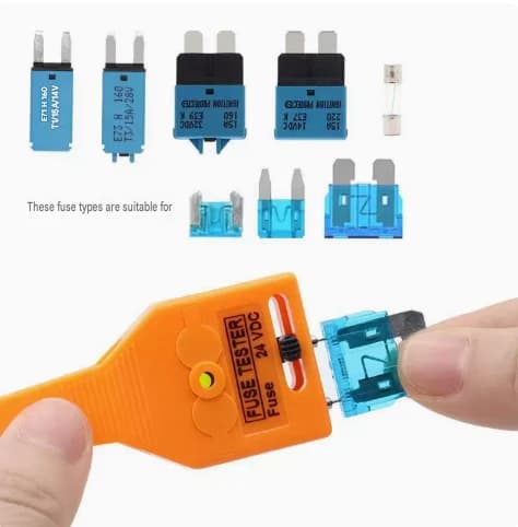 2-i-1 BilSikringstester og -trekker, LED-indikator Testprobe for ATO- og ATC-bladsikringer