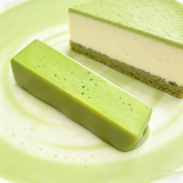 Supermjuk Matcha Ostkaka Squishy, Långsam Återhämtning Stresslindrande Klämleksak 3pcs