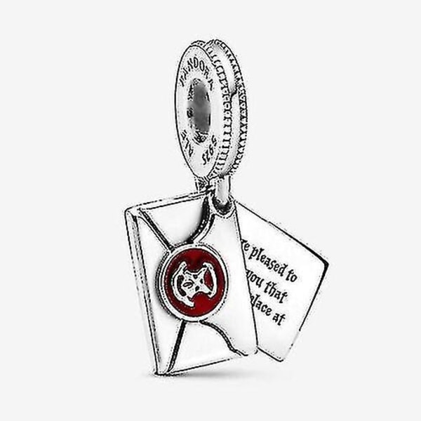 Äkta Pandora Harry Potter, Hogwarts, Brev Ale S925 Charm + Presentask
