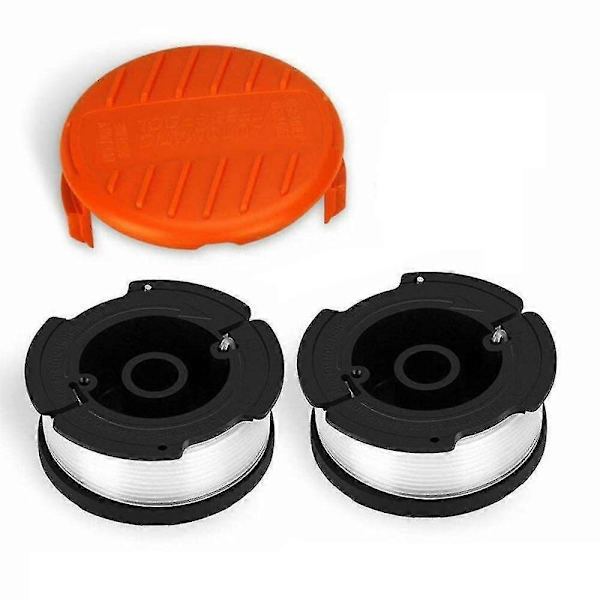 Orange Strimmer Dekselhette + Spole og Line for Black & Decker GLC3630L GLC3630L20 Hagegressklipperdeler
