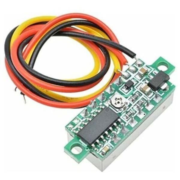 5 stk. Digital DC Voltmeter 0,28 tommer 3-leder 2,5V-30V Mini Digital DC Voltmeter Spændingstester Måler, LED digitalt spændingsmåler