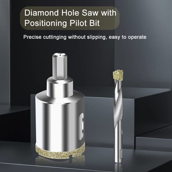 35 mm diamant hullsag med styrebor – for fliser, glass, keramikk, marmor og granitt