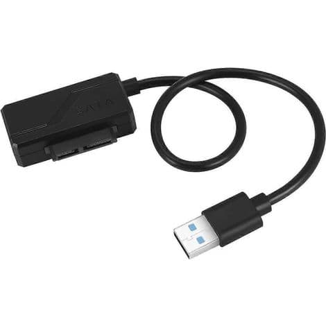 USB 2.0 till Mini SATA II 7+6 stift 13 stift adapterkabel för slimline laptop CD/DVD-ROM-enhet