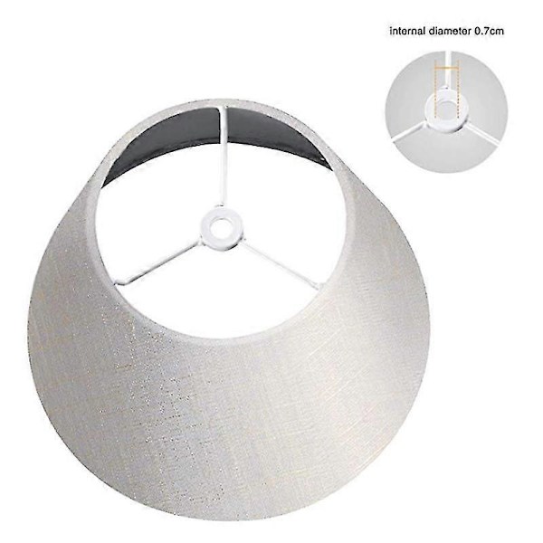 Lampe Skærm Hørstof Hvid Lampe Skærm Lille 5 Tommer Øverst Diameter X 9 Tommer Bund Diameter X 7 Tommer