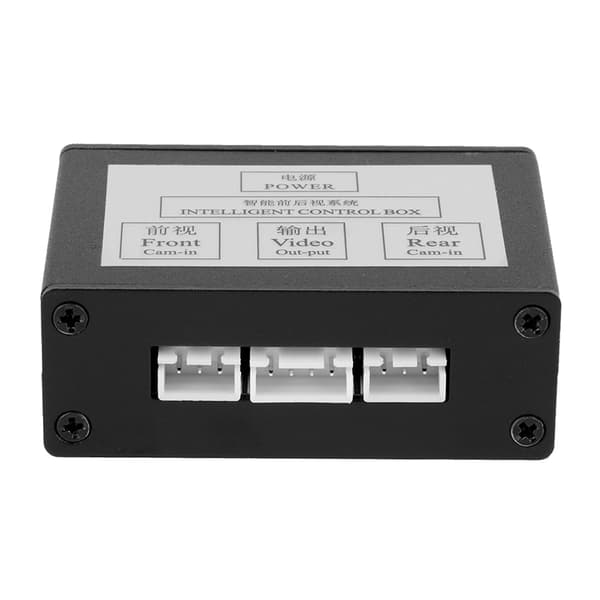 Smart bilparkeringskamera-konverter front bakfra video switch kanal kontrollboks adapter