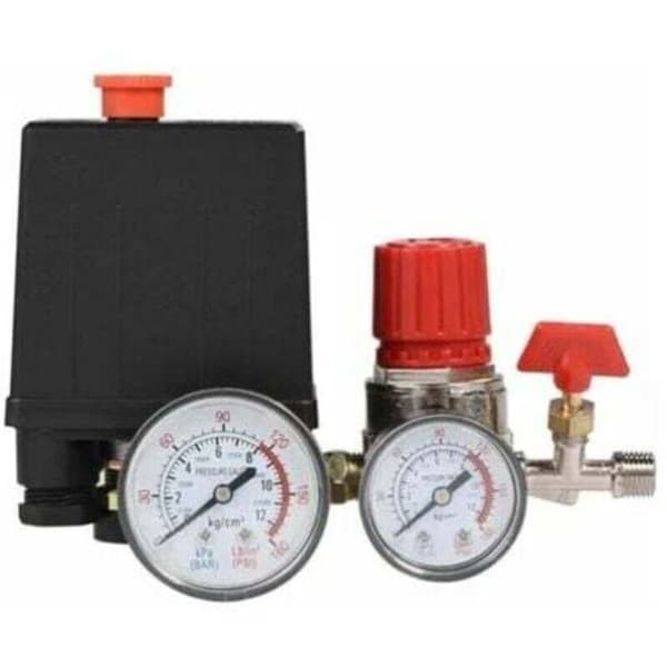 Luftkompressor trykventilafbryder – Flowhastighed 3000 L/min – Trykområde 0,05-1,2 MPa – Tilslutning 2-G1/4