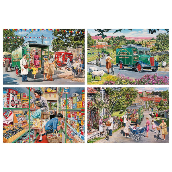 Gibsons Mitchell's Mobile Shop Jigsaw Puzzle (4 x 500 bitar)