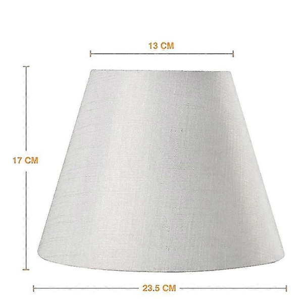 Lampe Skærm Hørstof Hvid Lampe Skærm Lille 5 Tommer Øverst Diameter X 9 Tommer Bund Diameter X 7 Tommer