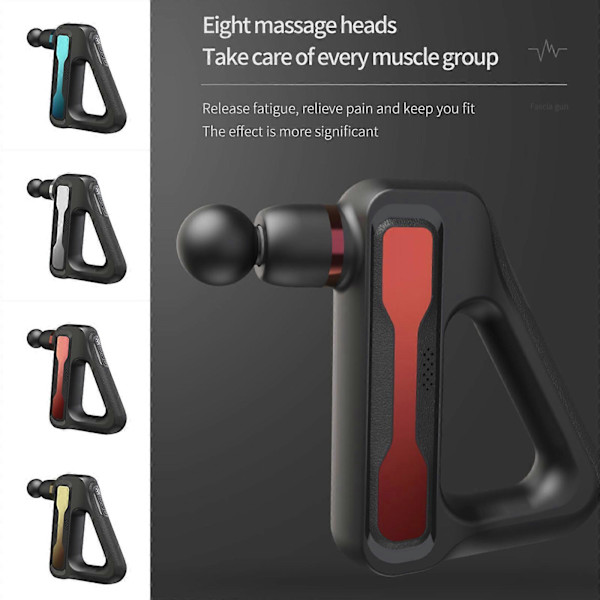 Massageverktyg Muskelmassagemaskin med 8 Alternativa Huvuden och 32 Vibrationslägen, 100% Ny