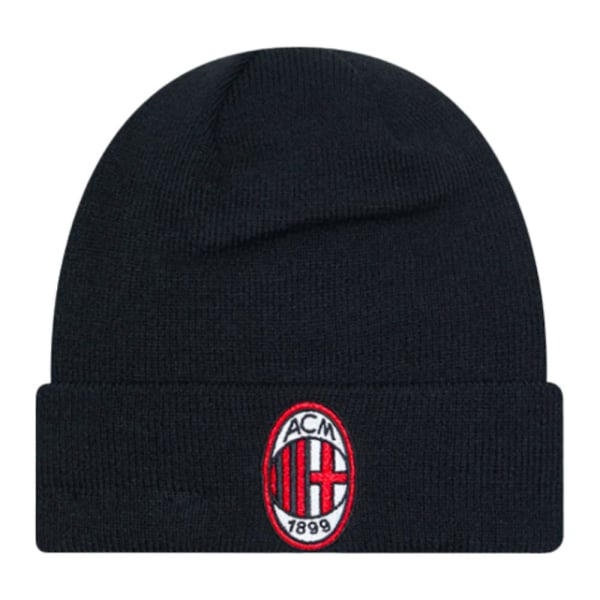 2023-2024 AC Milan Manchetstrikket Beanie Hat (sort)