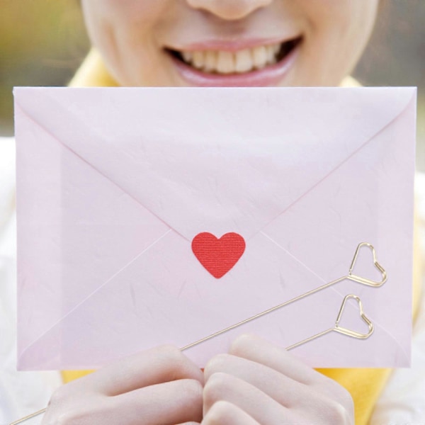 10 stk. Mini Hjerteformet Plads Memo Holder Billedstativ Noteklips