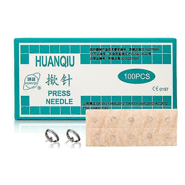 Sterila Huanqiu Öronakupunkturnålar Pressnålar Aurikulära Akupunkturnålar 0.25*1.3mm av Tryckknapp Pressnål