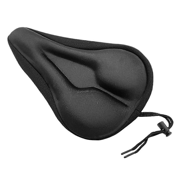 Gel Bike Seat Cushion, Comfortable Padded and Silicone Bicycle Seat Cushion for Mountain Road Spin and Outdoor Cycling with Waterproof and Dustproof C