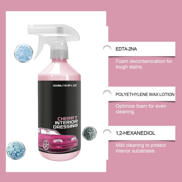 Kirsebær Interiør Dressing Spray, 500ml - Skumrens & Overfladebalsam