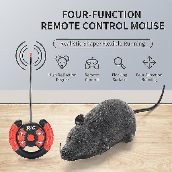 Trådløs fjernstyret legetøjsmus - Cat Mouse fjernbetjeningslegetøj