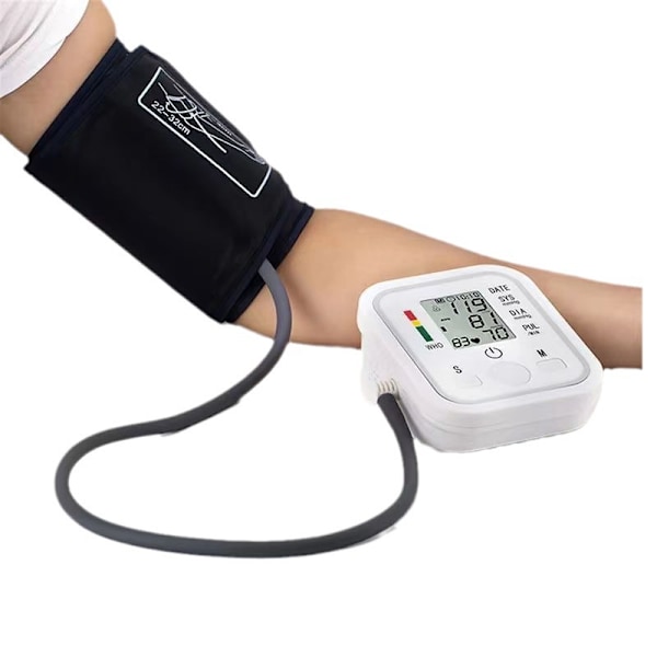 Armbandsblodtrycksmätare för hemmet, intelligent röststyrning på engelska, S4 elektronisk blodtrycksmätare