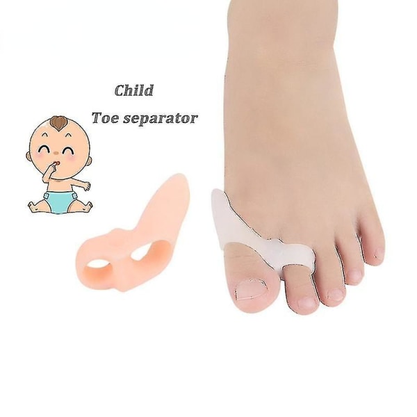 Barns Hallux Valgus Protector Overlapped Toe Corrector (2 förpackningar) - Vit