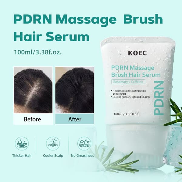 Rosmarin PDRN Hårnärande Serum, Hårvårdsessens för Skalpmassage A