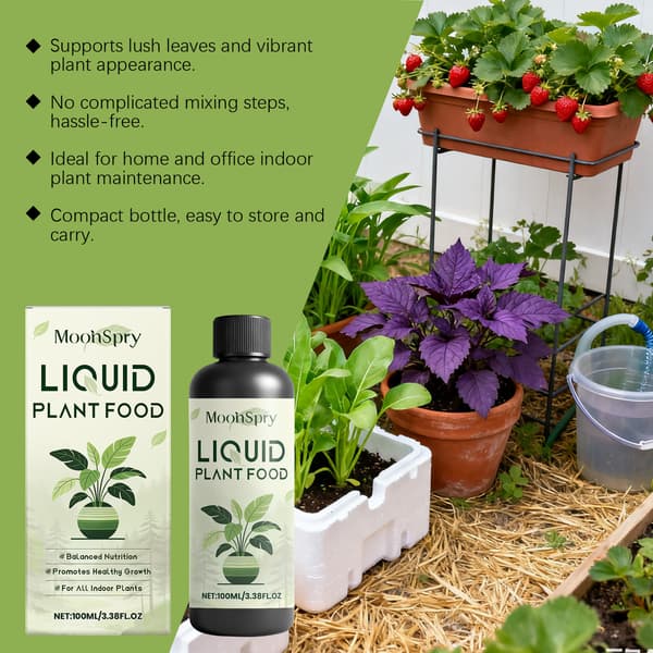 100 ml flydende plantenæring, afbalanceret gødning til indendørs planter